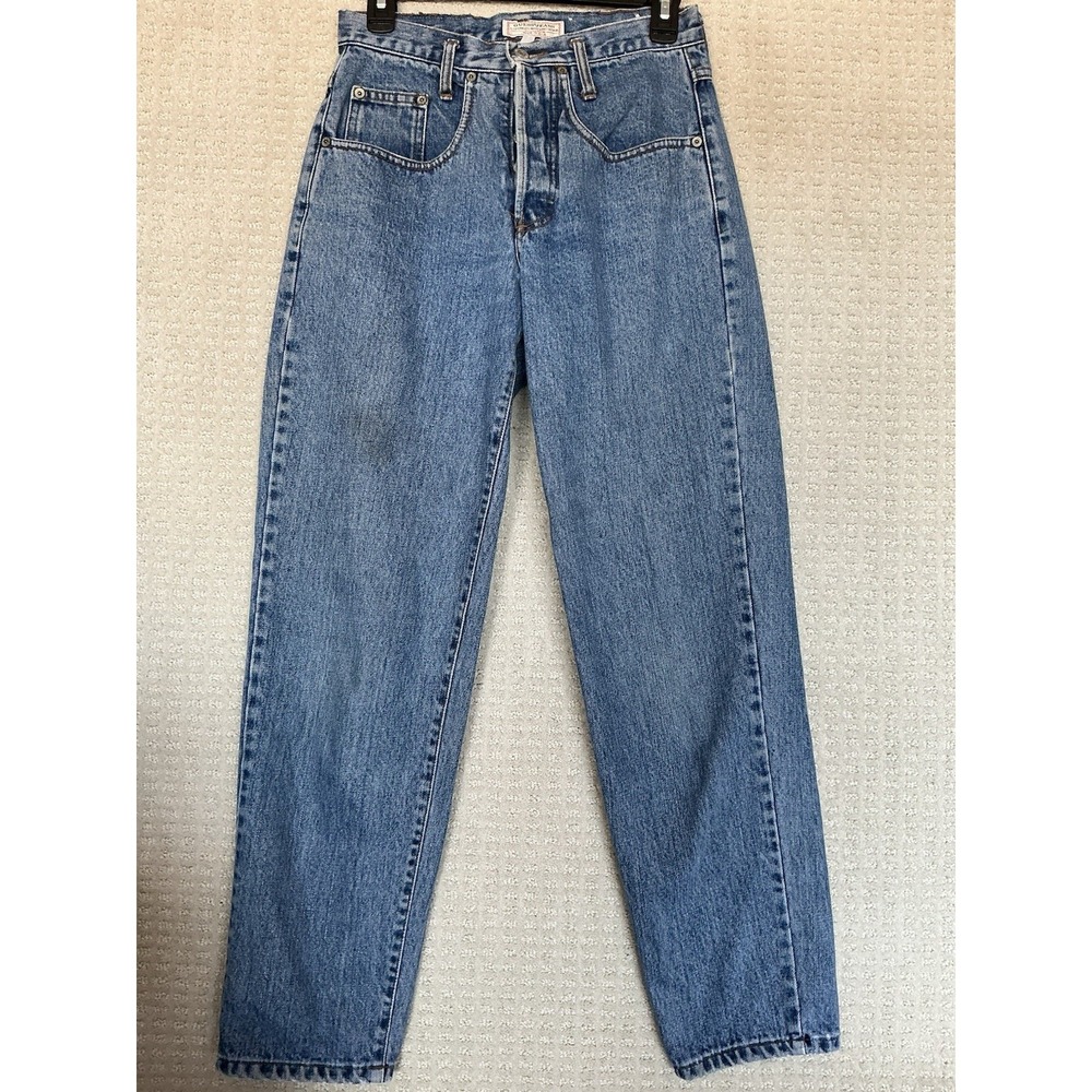 Guess Jeans VINTAGE USA MADE Button Fly 1 27x30 High Rise 13115 Mom Jeans